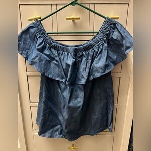 NWT Orange Creek Denim Top Size S